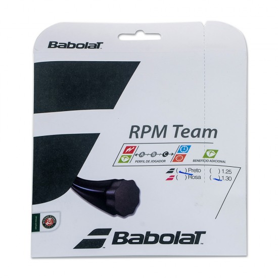 SET DE CORDA BABOLAT RPM TEAM 1.30 - PRETO